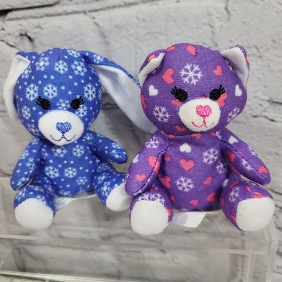 Build a Bear BABW Mini Plush Toys Lot of 8 Bears Rabbits Dogs Assorted Colors - Picture 3 of 8